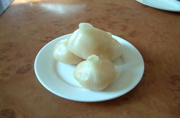 补一张白色的糖蒜图