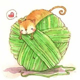 绒毛线团团