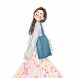 花布裙子老奶奶