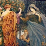 黄昏中的小人儿